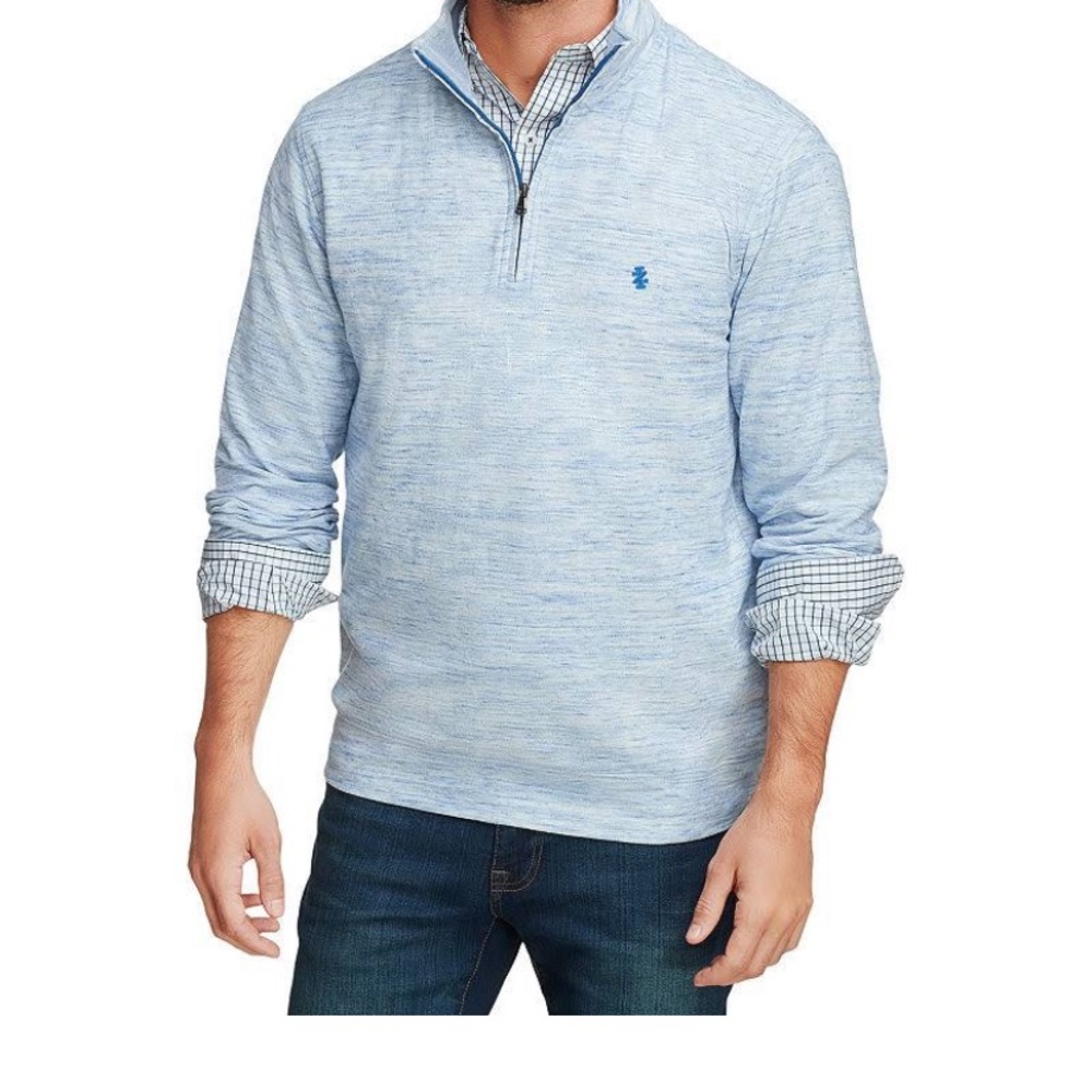 Light blue quarter zip